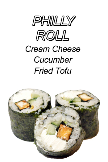Philly Roll - Cream Cheese Cucumber Fried Tofu